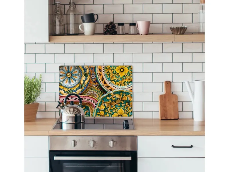 Myspotti Mini-Spritzschutzplatte Ceramica 59 cm x 41 cm Bunt< Küchenrückwände|Kochfelder