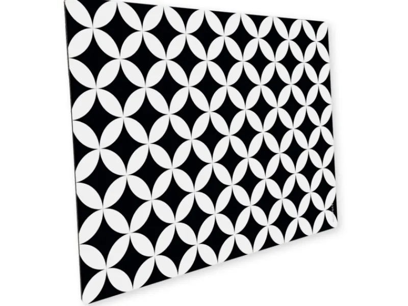 Myspotti Mini-Spritzschutzplatte Chadi 59 cm x 41 cm Schwarz-Weiß< Küchenrückwände