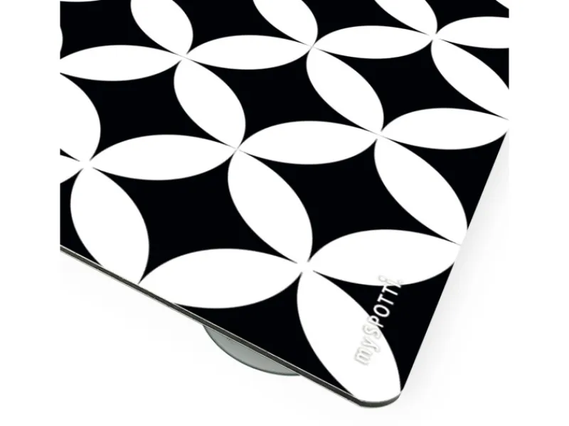 Myspotti Mini-Spritzschutzplatte Chadi 59 cm x 41 cm Schwarz-Weiß< Küchenrückwände
