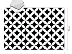 Myspotti Mini-Spritzschutzplatte Chadi 59 cm x 41 cm Schwarz-Weiß< Küchenrückwände