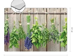 Hot Myspotti Mini-Spritzschutzplatte Herbs 59 cm x 41 cm