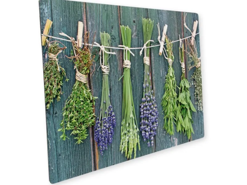 Myspotti Mini-Spritzschutzplatte Kräuter der Provence 59 cm x 41 cm< Küchenrückwände|Kochfelder