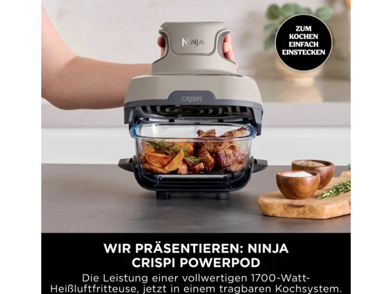 Ninja Glas-Heißluftfritteuse FN101EUST CRISPi 4-in-1< Haushaltsgeräte