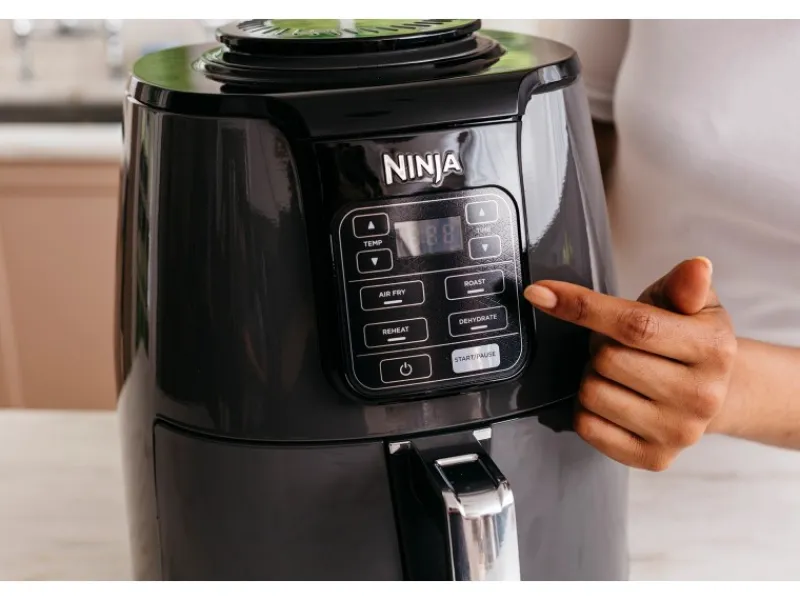 Best Ninja Heißluftfritteuse AF100EU Grau-Schwarz