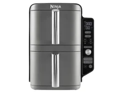 Online Ninja Heißluftfritteuse Double Stack XL SL400EU m. 2 Ebenen 9,5 l Grau