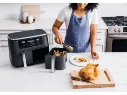 Hot Ninja Heißluftfritteuse Foodi Max AF400EU Dual Zone Schwarz