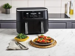 Hot Ninja Heißluftfritteuse Foodi Max AF400EU Dual Zone Schwarz