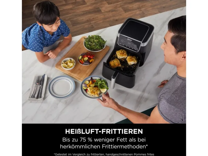 Ninja Heißluftfritteuse Max Pro AF180EU 6,2 l< Haushaltsgeräte