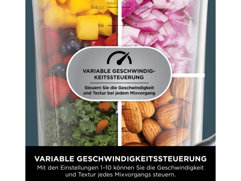 Ninja Mixer und Processor TB401EU Detect Power Pro Schwarz< Haushaltsgeräte