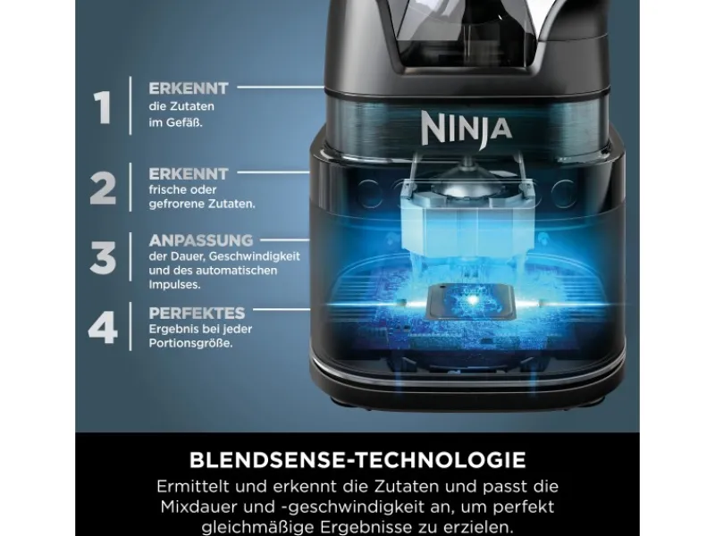 Ninja Mixer und Processor TB401EU Detect Power Pro Schwarz< Haushaltsgeräte