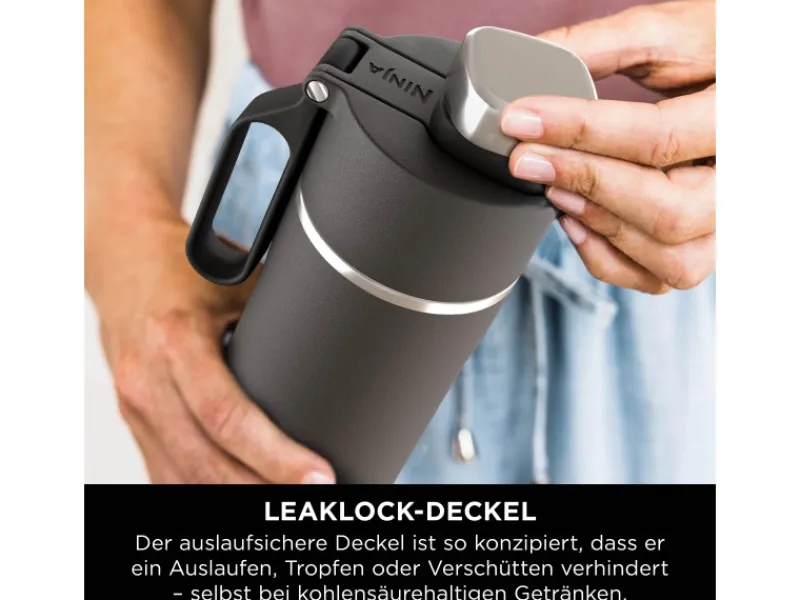 Sale Ninja Trinkflasche Thirsti DW1801EUUKBK 530 ml Schwarz