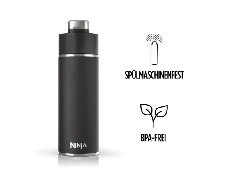 Sale Ninja Trinkflasche Thirsti DW1801EUUKBK 530 ml Schwarz