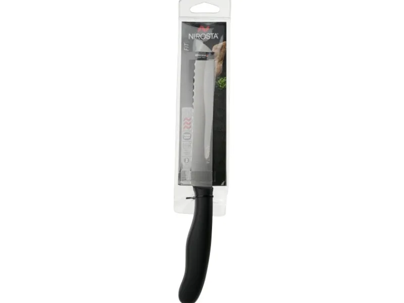 Nirosta Brotmesser Fit 31 cm Silber-Schwarz< Küchenhelfer