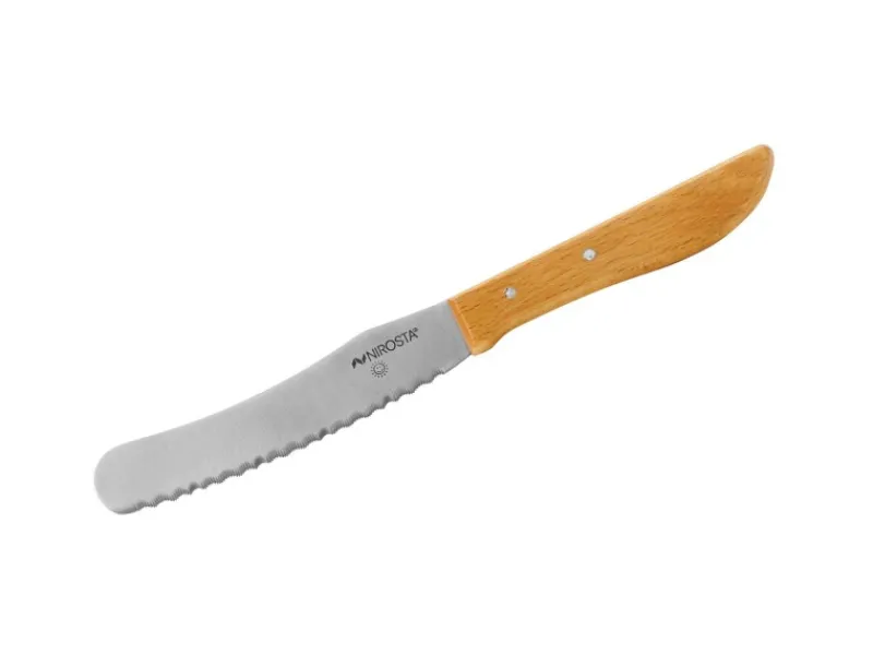 Best Nirosta Brötchen- und Buttermesser 21 cm Braun