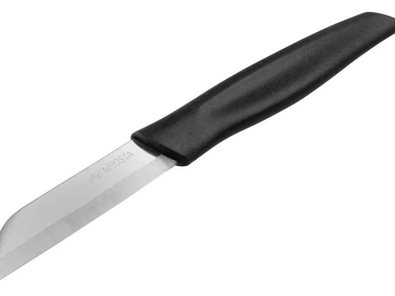 Nirosta Gemüsemesser Basic 17 cm Schwarz< Küchenhelfer