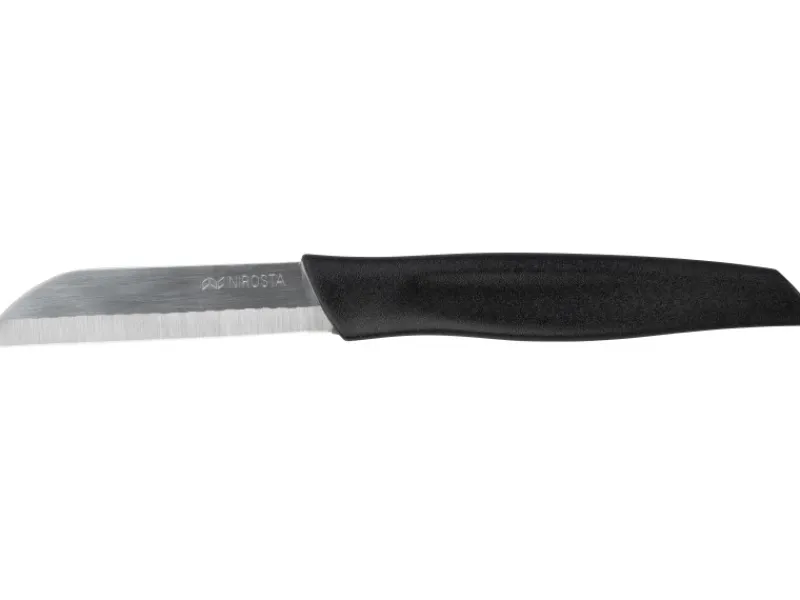 Nirosta Gemüsemesser Basic 17 cm Schwarz< Küchenhelfer