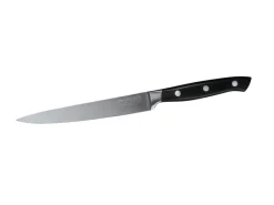 Nirosta Küchenhelfer<Universalmesser Trinity 25,5 cm Silber-Schwarz