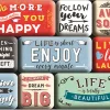 Nostalgic-Art Kühlschränke<Magnet-Set Enjoy Life 9-teilig