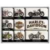 Nostalgic-Art Magnet-Set Harley Davidson Model Chart 9 Stück< Kühlschränke|Küchenhelfer
