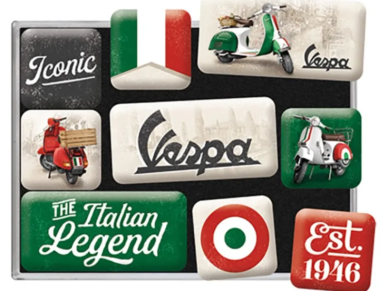 Nostalgic-Art Magnet-Set Vespa Italian Legend< Küchenhelfer