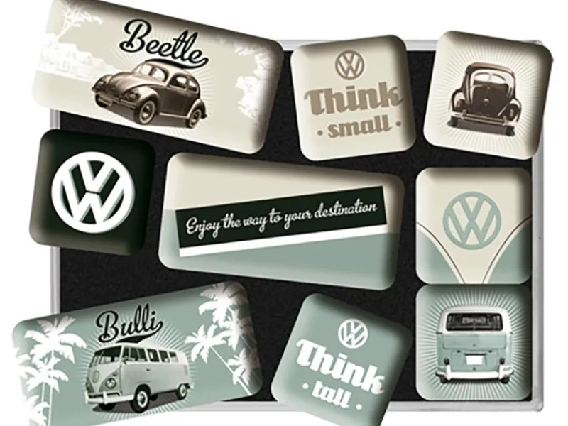 Nostalgic-Art Küchenhelfer<Magnet-Set VW Think Tall & Small