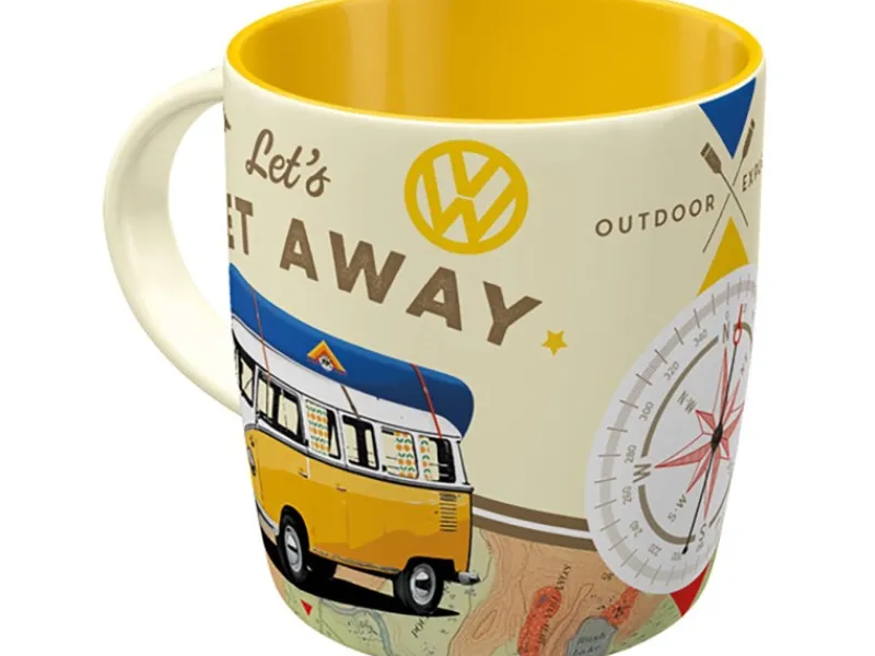 Nostalgic-Art Geschirr<Tasse VW Bulli Let's Get Away