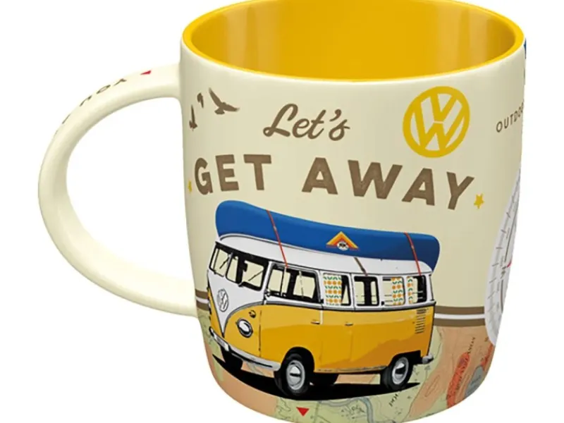 Nostalgic-Art Geschirr<Tasse VW Bulli Let's Get Away