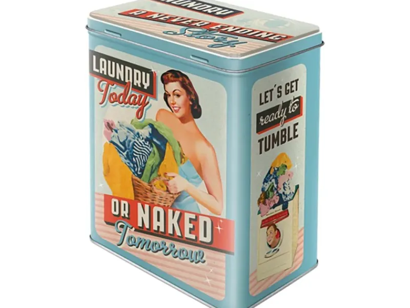 New Nostalgic-Art Vorratsdose Laundry Today or Naked Tomorrow L 10 x 14 x 20 cm