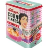 Nostalgic-Art Vorratsdosen<Vorratsdose L Kellogg's Happy Hostess Corn Flakes 20 x 14 x 10 cm
