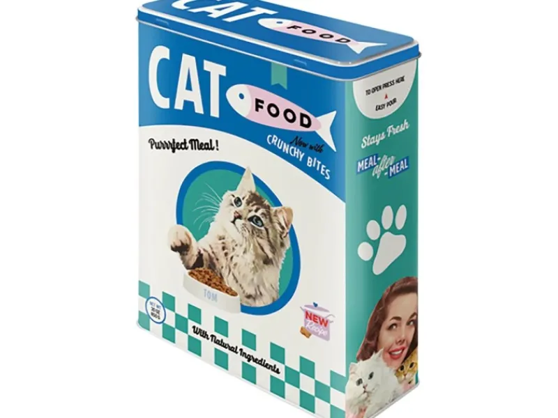 Nostalgic-Art Vorratsdose Cat Food 26 cm x 19 cm x 8 cm< Vorratsdosen