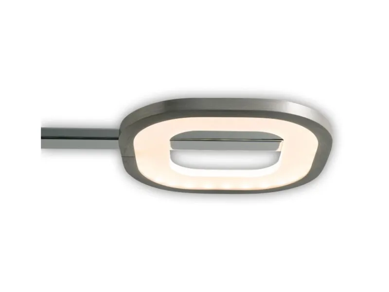 Näve Kücheninseln<LED-Pendelleuchte Beam Stahl-Blank 150 cm x 100 cm x 16 cm 4er-Set