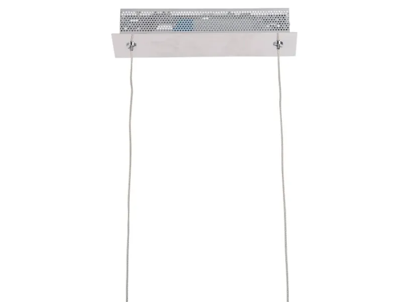 Näve Kücheninseln<LED-Pendelleuchte Beam Stahl-Blank 150 cm x 100 cm x 16 cm 4er-Set