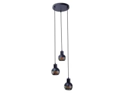 Näve Pendelleuchte Casco Schwarz Ø 25 cm x 120 cm 3er-Set< Kücheninseln