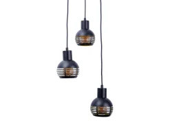 Näve Pendelleuchte Casco Schwarz Ø 25 cm x 120 cm 3er-Set< Kücheninseln