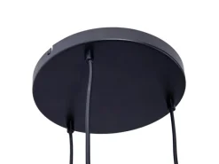 Näve Pendelleuchte Casco Schwarz Ø 25 cm x 120 cm 3er-Set< Kücheninseln