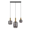 Näve Kücheninseln<Pendelleuchte Fumo Schwarz 150 cm x 82,4 cm x 22 cm 3er-Set