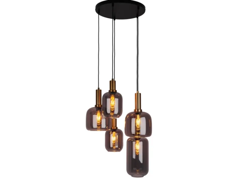 Näve Pendelleuchte Fumo Schwarz Ø 54,8 cm x 150 cm 5er-Set< Kücheninseln