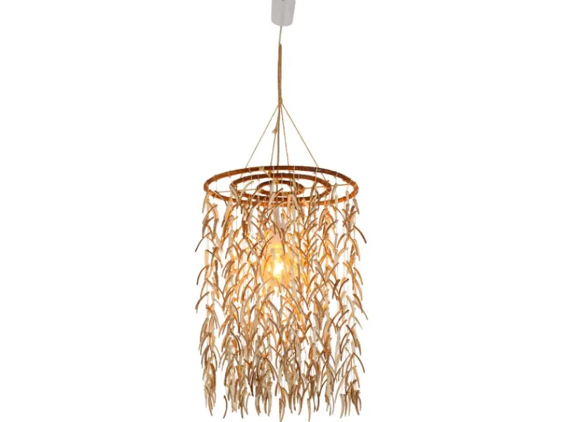 Outlet Näve Pendelleuchte Kokos Natur Ø 40 cm x 120 cm