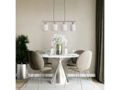 Näve Pendelleuchte Maron Natur 140 cm x 71,5 cm x 12 cm 4er-Set< Kücheninseln