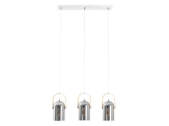 Näve Pendelleuchte Vidrio Silber 141 cm x 11,5 cm 64 cm 3er-Set< Kücheninseln
