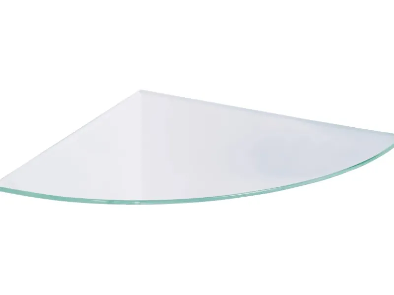Best OBI Eckregal Glasboden Villar Klar 25 cm x 25 cm x 0,6 cm