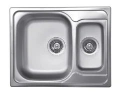 OBI Einbauspüle Quadra Duo 62 Edelstahl eckig< Edelstahlspülen