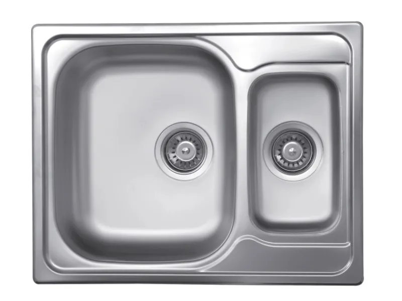 OBI Einbauspüle Quadra Duo 62 Edelstahl eckig< Edelstahlspülen