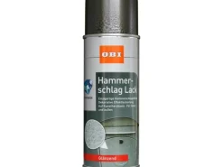 OBI Hammerschlag Lack Spray glänzend 400 ml< Töpfe