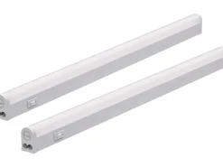 Küchenschränke<Oktaplex LED Unterbauleuchte Riga 2er Set Küche 28cm Neutralweiß 4000K 230V mit Schalter