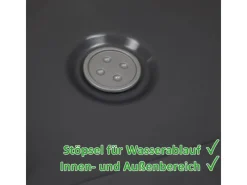 Ondis24 Töpfe<Pflanzkübel 40 Caro Rollen 100 Prozent Anthrazit Blumentopf Pflanzgefäß
