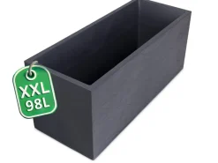 Ondis24 Töpfe<Pflanzkübel Vulkan 100 Blumentopf Doppelwandig Anthrazit Blumentopf Pflanzgefäß