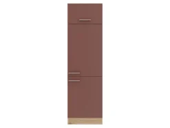 Optifit Kühlschränke<Bari407 Küchen-Geräteumbauschrank 60 cm Rostrot