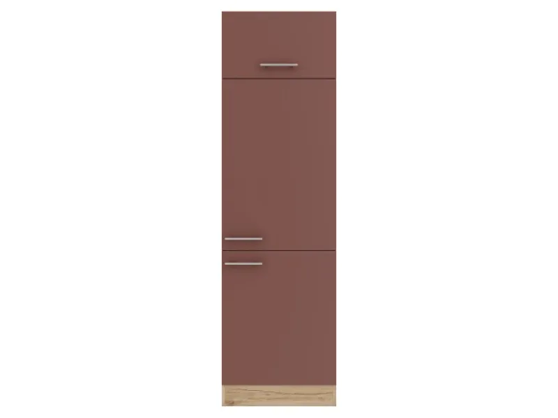 Optifit Kühlschränke<Bari407 Küchen-Geräteumbauschrank 60 cm Rostrot