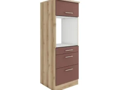 Optifit Einbauküchen|Küchenschränke<Bari407 Küchen-Geräteumbauschrank 60 cm Rostrot